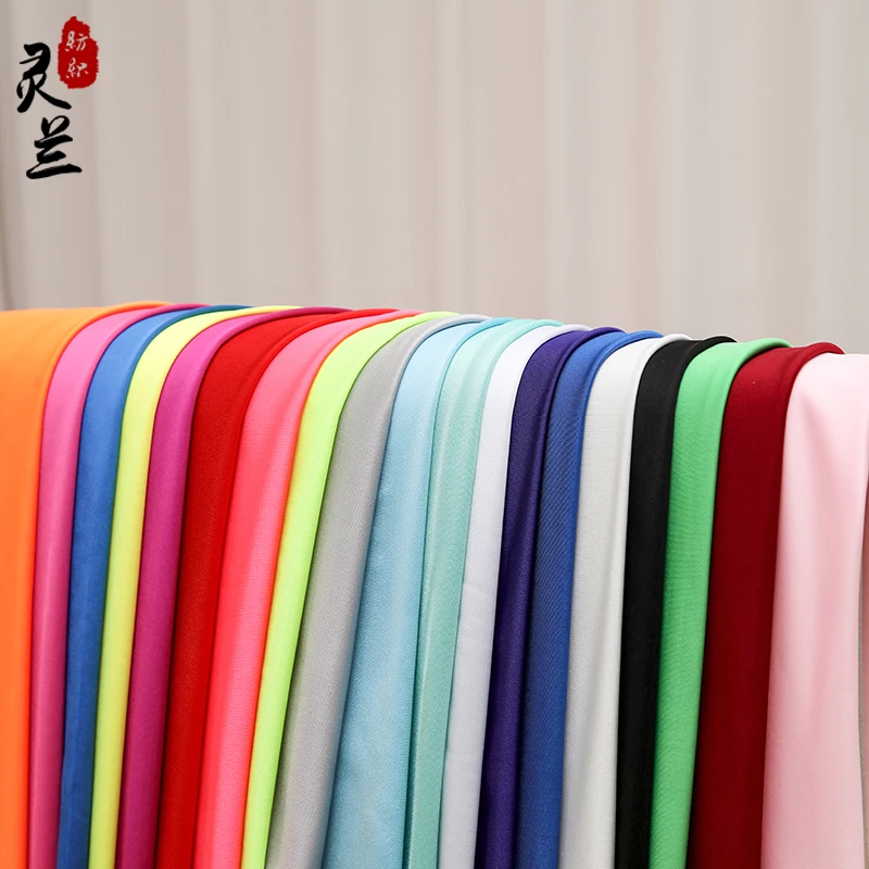 YLM Swimsuit Fabric High Elastic Fabric Four-way Stretch Fabric for Latin Dance Clothing Polyester Glossy