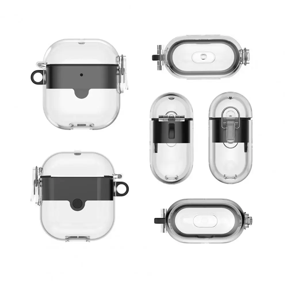 Protective Headphones Case 360 degree Transparent Headphones Case with Waterproof for Airpods2/1 for