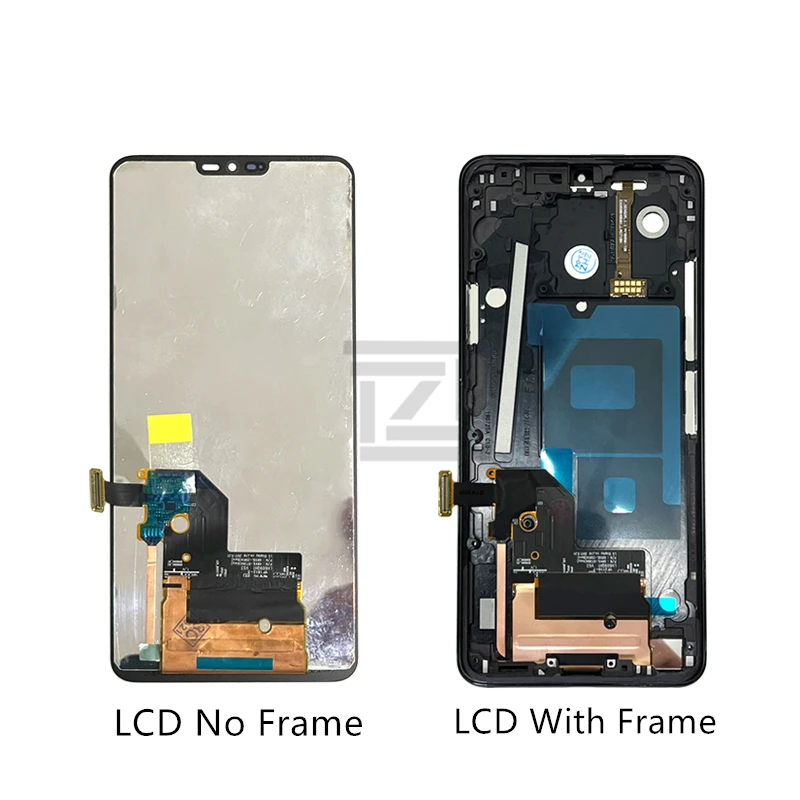 For LG G7 ThinQ LCD Display Touch Screen Digitizer Assembly With Frame For G7 Screen Replacement G710 Repair Parts