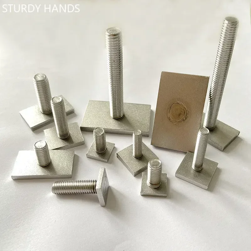 304 Stainless Steel T-Slot Chute Rail Track T Shape Type Rectangle Hammer Head Bolt Screw M6 M8 M10 M12 Hardware Tools Supplies