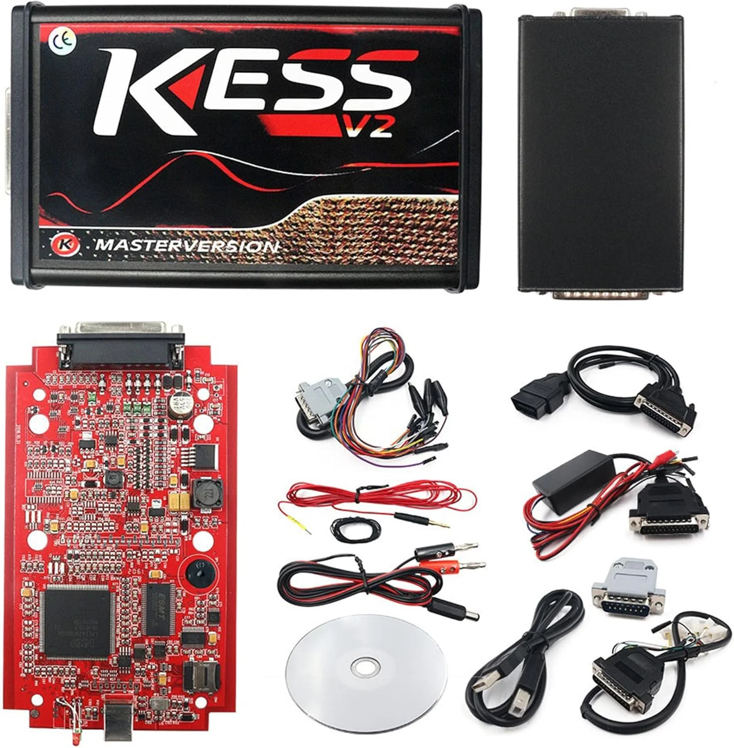 Kess V2 V5.017 Online Version Red PCB Support 140 Protocol No Tokens Limitation for Kess V2 OBD2 Manager Tuning Kit