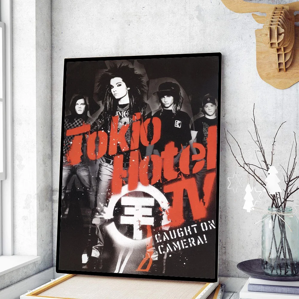 Tokio Hotel Band Poster Movie Sticky Posters Retro Kraft Paper Sticker DIY Room Bar Cafe Aesthetic Art Wall Painting