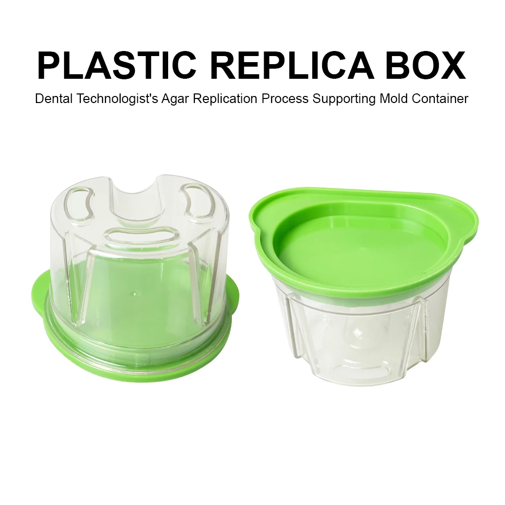 Dental Lab Plastic Duplicating Flask Transparent Resin Duplicate Box for Gypsum Teeth Model Replication Lab Material Tool