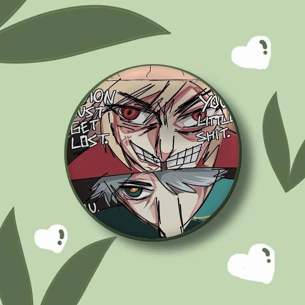 جينشين إمباكت كافيه الهيثم شارات صفيح دبوس زر مخصص أنيمي دور المدرسة القديمة بروش الكرتون طوق شارة هدية