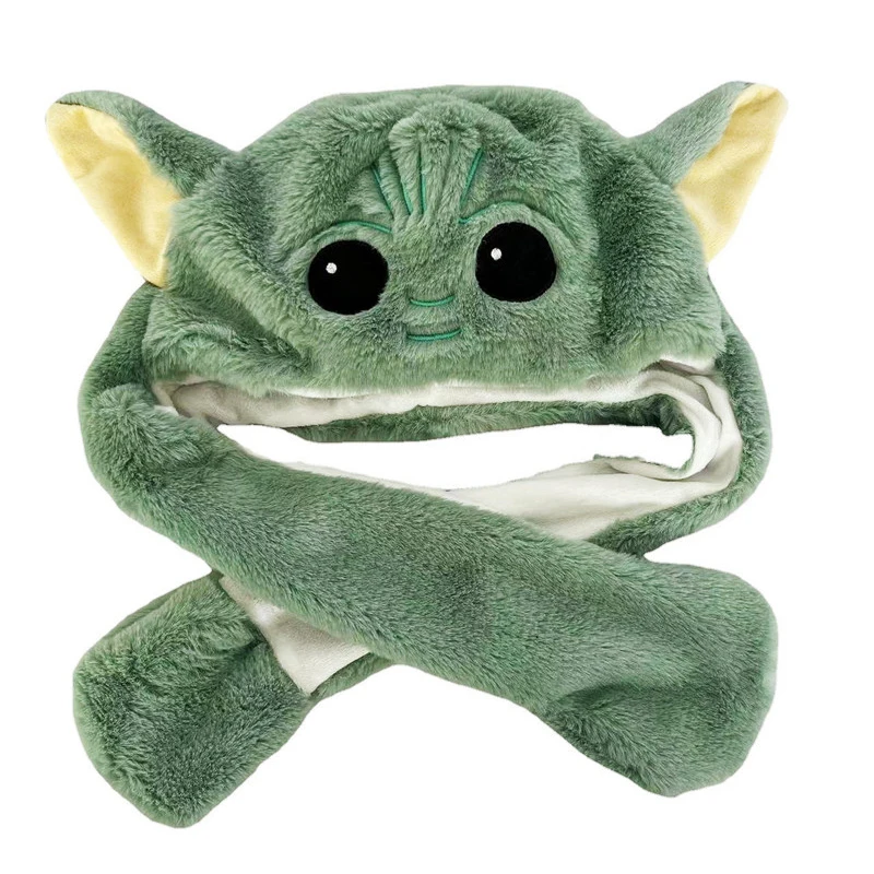 Nowa gwiazda wojny Baby Yoda pluszowa czapka figurka Yoda Kawaii czapka kreskówkowe uszy zabawki dla chłopców dziewczyny prezenty świąteczne