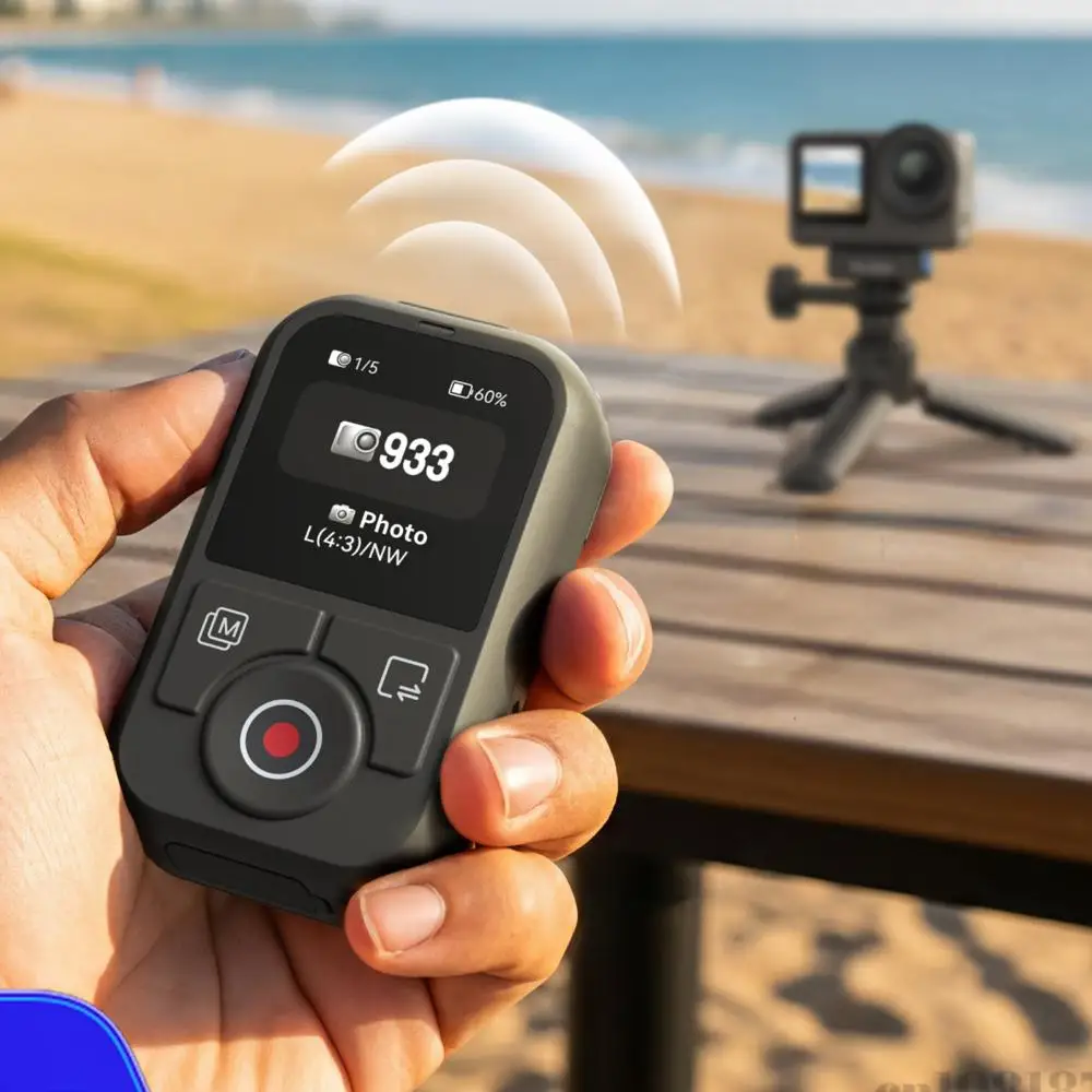 

60M BT Remote Control Screen Display Waterproof Sports Camera RC Bluetooth-Compatible RCs For OSMO Action 6 5pro 4 OSMO 360