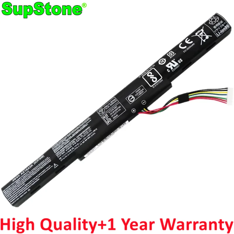 SupStone AS16A5K AS16A8K AS16A7K Laptop Battery For Acer Aspire E5-523-97P E5-553G E5-576G E5-475G 575G F5-771G K50-20 P249 P259