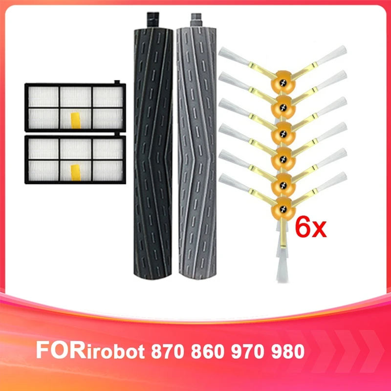 

B58B-For Irobot 870 860 970 980 Robot Vacuum Cleaner Accessories Filter Roller Brush Side Brush