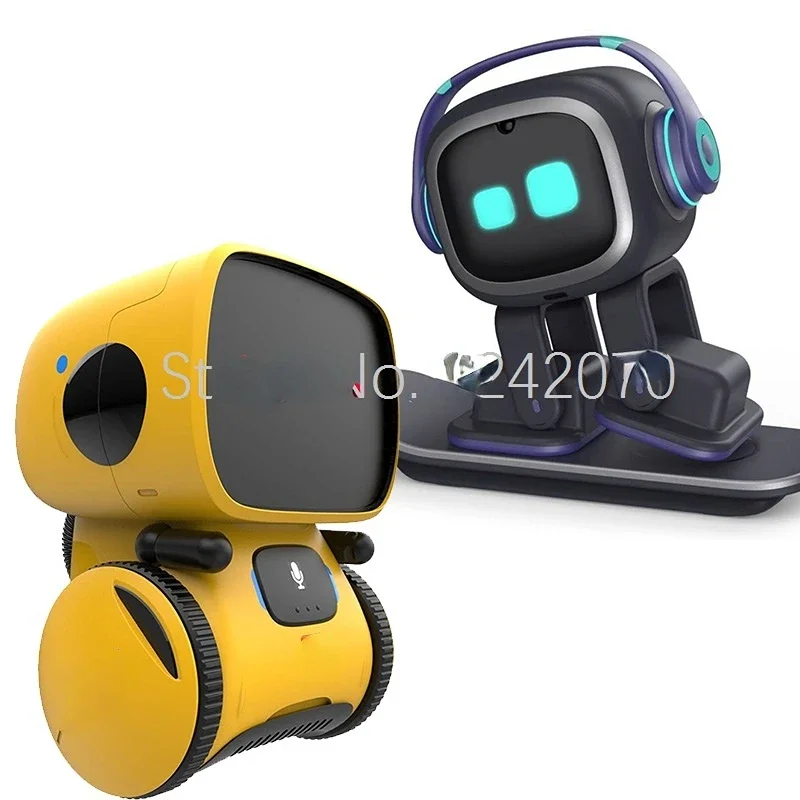 Emo Robot Smart Robots/Dancing Robot Dance Voice Command Sensor, Singing, Dancing, Repeating Robot Toy for Talking Robots