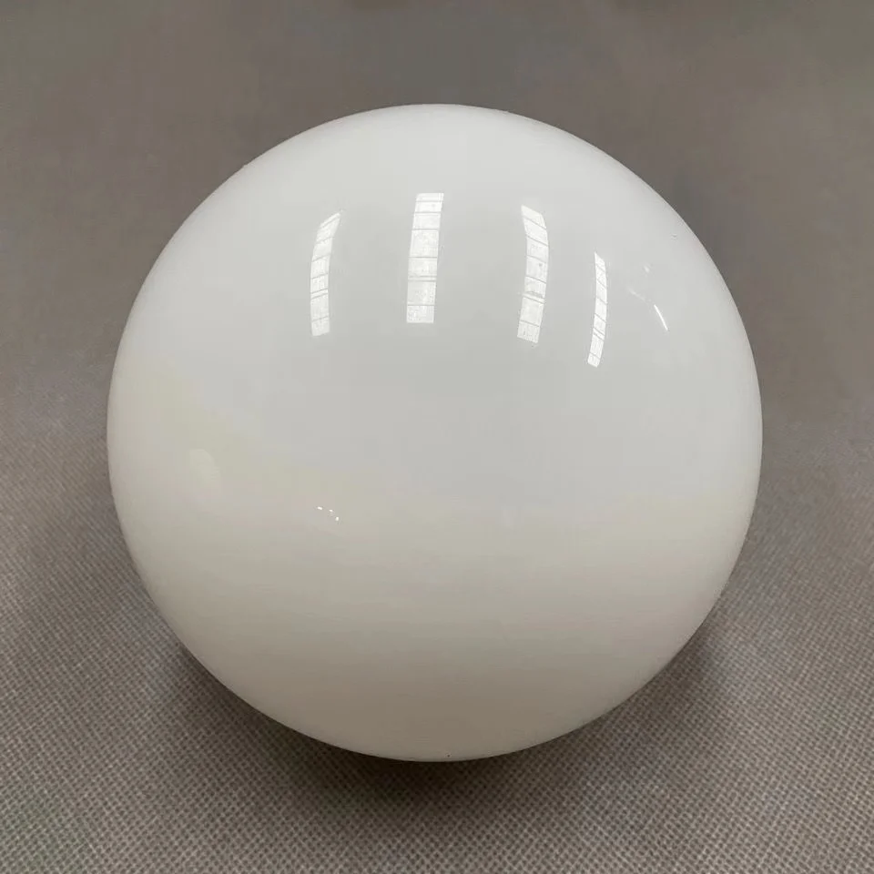 Sostituzione paralume in vetro bianco lucido D15cm D13cm D6.5cm apertura globo lucido paralume pezzi di ricambio per coperchio lampada