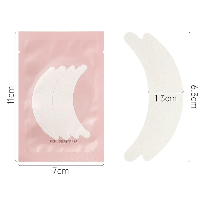100 Pair Microfoam Eye Pads for Eyelash Extensions Disposable Under Eye Pads Patch False Eyelashes Isolation Under Eyepads