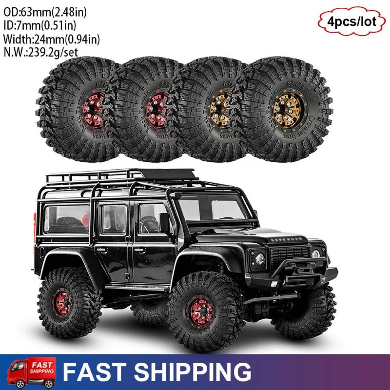 4-個-10-インチ-63-24-ミリメートルメタルビードロックタイヤとホイール-rc-クラワー-1-18-トラクサス-trx4m-アセント-18-1-24-アキシャル-scx24-ax24-fcx24-用
