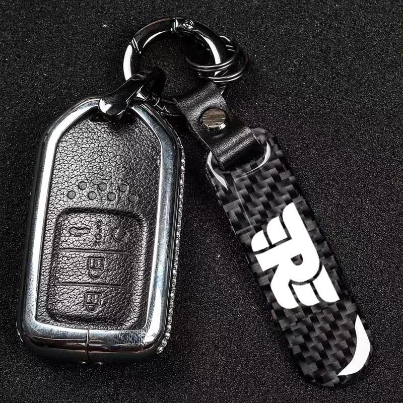 1PCS Carbon Fiber Car Keychain Key Chain Cool Pendant Keyring For Royal Enfield Bullet/Meteor/Classic 350 500 Interceptor 650