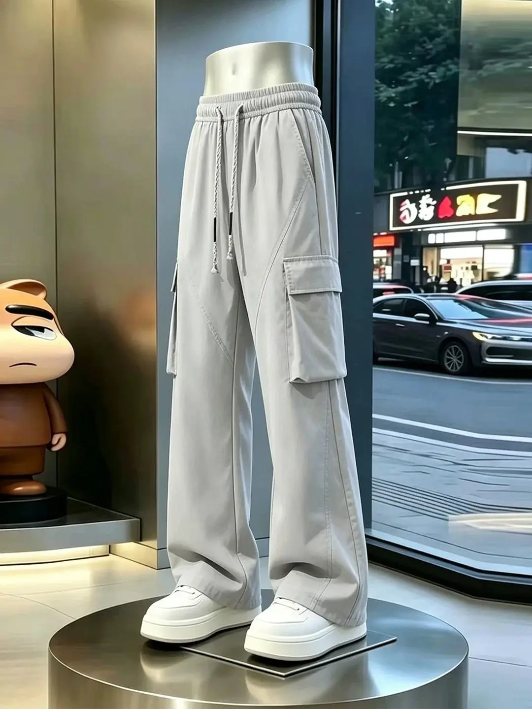 Cleanfit Quick Dry Ice Silk Straight Leg Casual Pants Men's Summer Thin Cut Workwear Trousers American Style Knife  Loose...