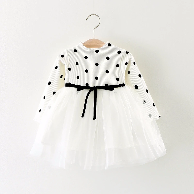 Baby Mädchen Spitze Kleid Floral Neugeborenen Kinder Dot Kleider für Mädchen Kleidung Nette Prinzessin Hochzeit Party Kinder Kleidung