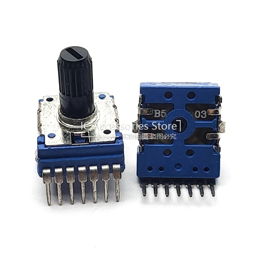 

2PCS RK14 Type Duplex Rotary Potentiometer B50K B503 Midpoint Electronic Organ Audio Amplifier Volume Potentiometer 7 Pin 13MM