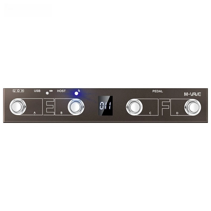 MIDI Controller Bluetooth Wireless Foot Controller Chocolate Plus for DAW Guitar Effects