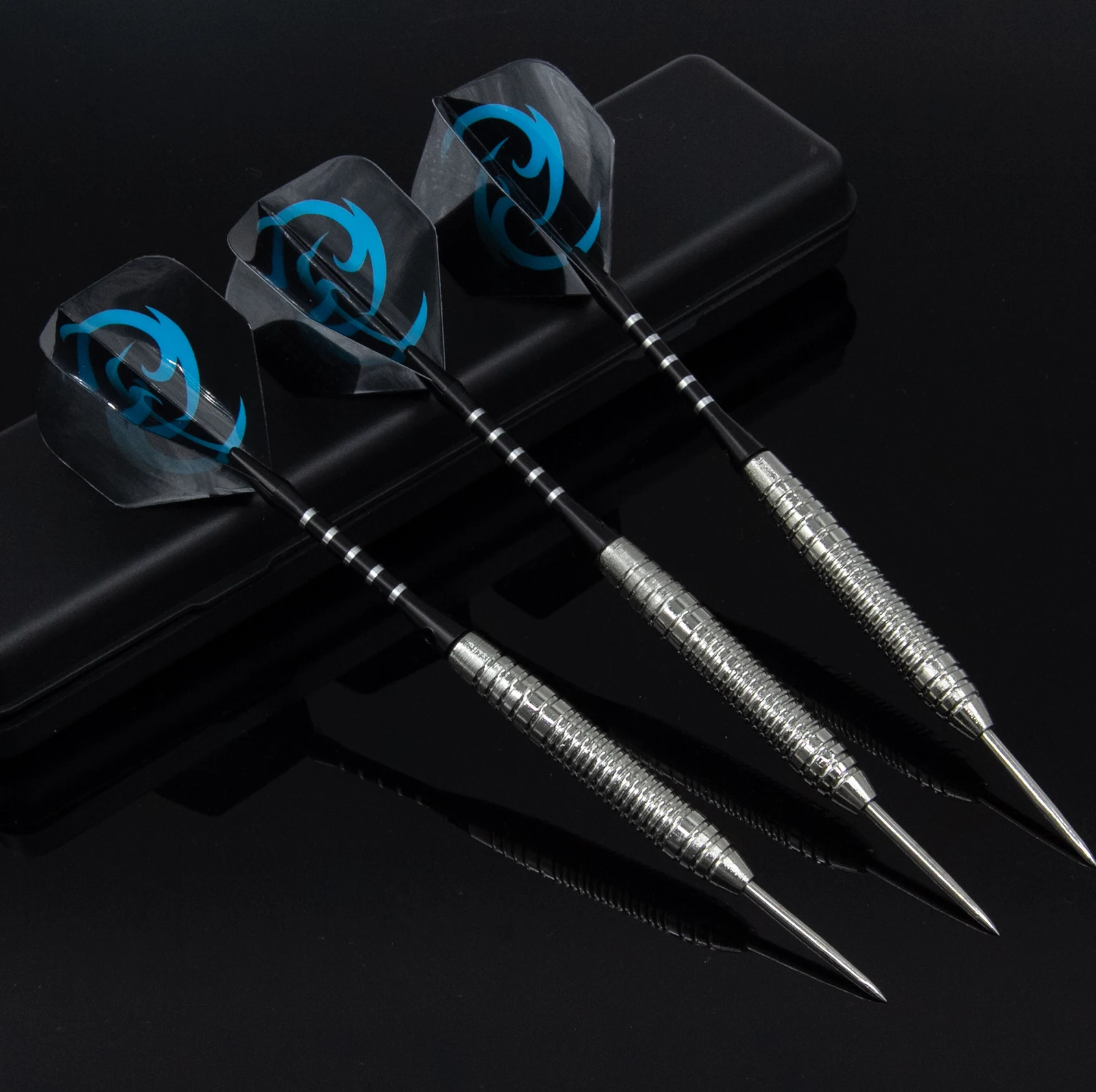 Huanqu 20g Iron Dart Set, Equipped with Spare Dart Shafts, Dart Flights, Sharpening Stone, and a Portable Storage Box, Iron Dart Shafts with Non-Slip Texture for a Stable Grip, Suitable for Professional Competition, Training, Adult Sports, Competitions, Family Entertainment, Suitable for Both Beginners and Dart Enthusiasts, Ideal as a Holiday Gift.
