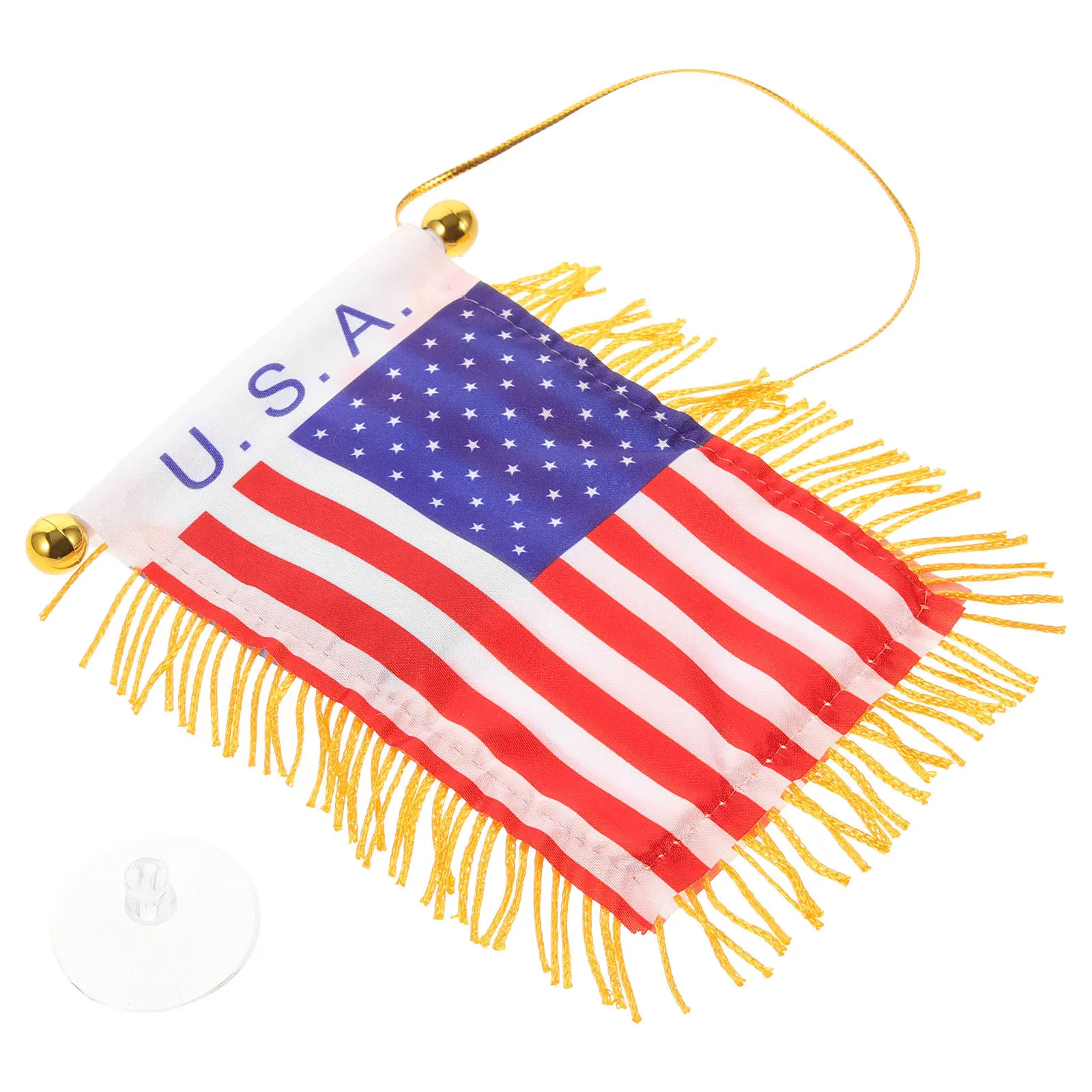 

National Flag Hanging Flag Decoration for Car Rearview Mirror Car Ornament Hanging Rearview Mirror Accessories