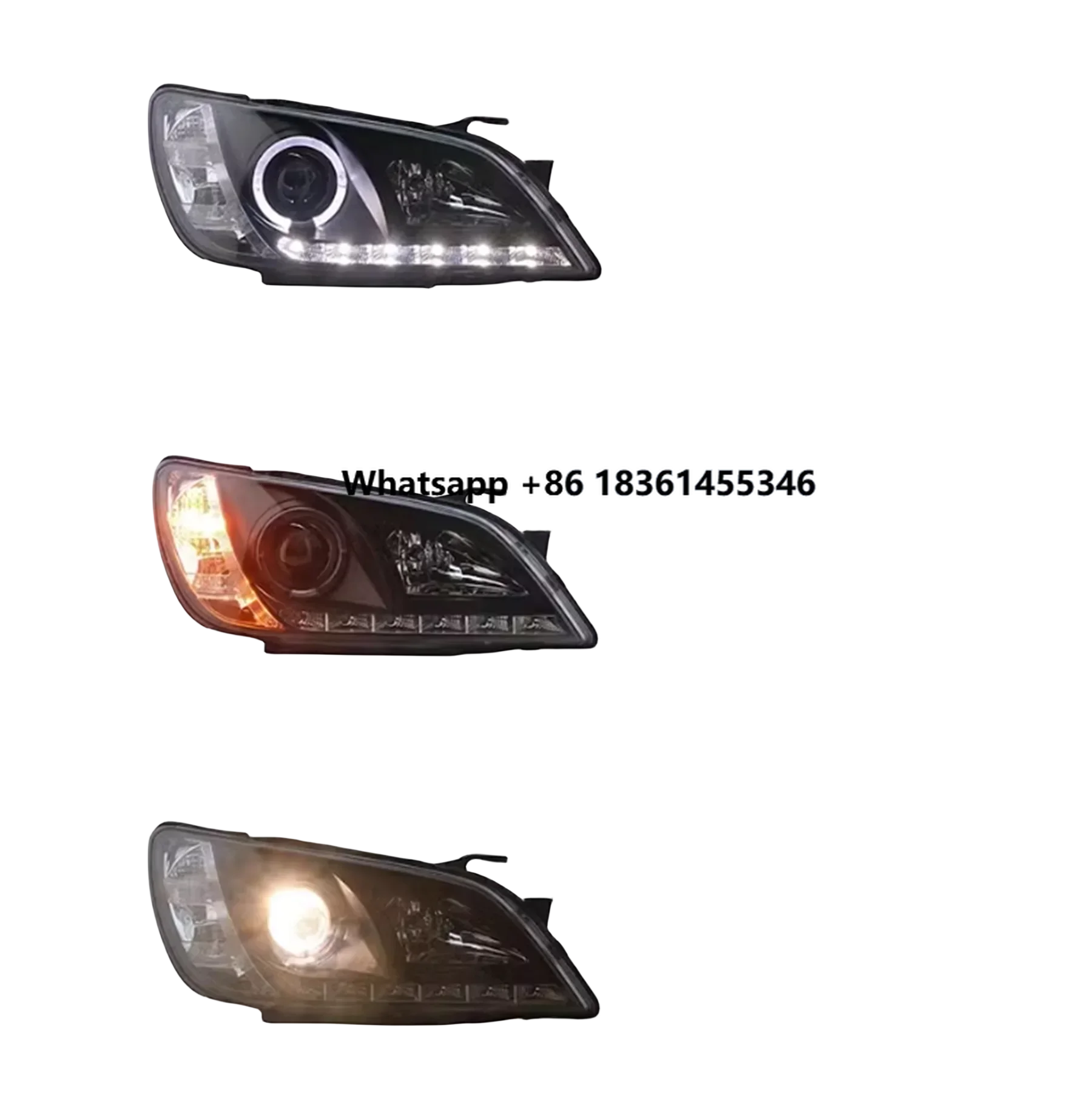 

IS200 98-05 LED DRL Daytime Running Light High low beam Turn signal Car Front Headlight Headlamp