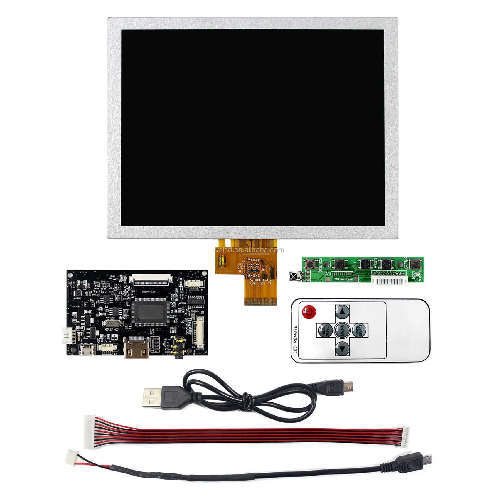 Advertising Lcd Screen Indoor 8 Inch Ips Lcd Display Zj080Na-08A 1024X600 Lcd Ej080Na-04C 1024X768 Screen With Lvds Driver Board