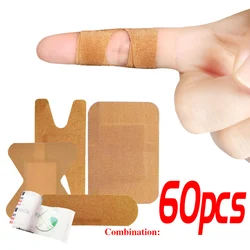 60pcs Variety Shapes Waterproof Bandage Breathable First Band Aid Wound Dressing Medical Tape Wound Plaster Bandaids Pansement