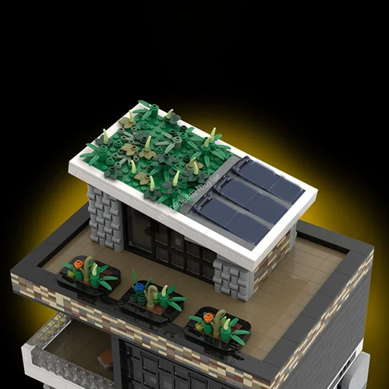 MOC Modulaire Sesto Elemente Bricks Creatieve Stad Street View Model Architectuur Bouwsteen Diy Kinderen Montage Speelgoed Aanwezig