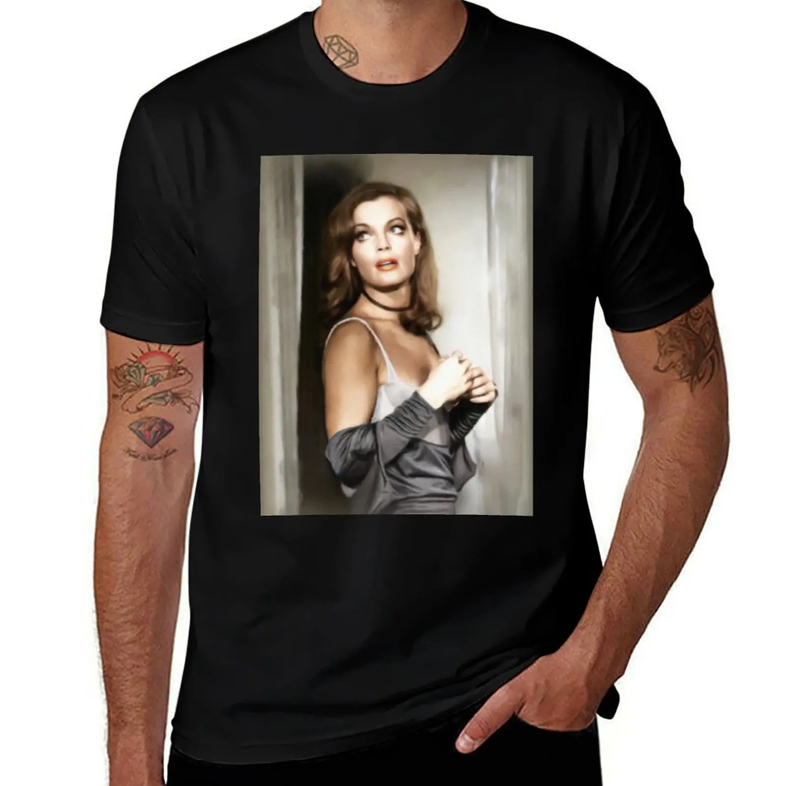 

Romy Schneider, Actress T-Shirt funny t shirts man men t shirt cotton 100% T-Shirt