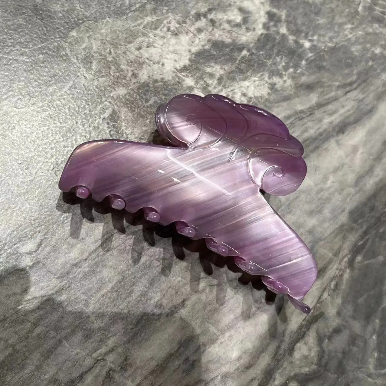 NEW Auspicious Clouds Hair Claw Purple Classic Style Elegant Eco-Friendly Hair Claw Clips Hair Accessories for Women Girls