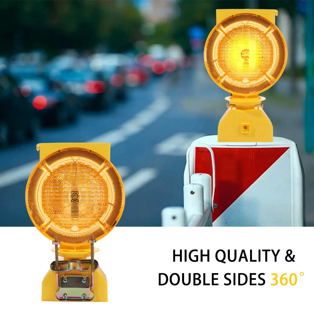 Solar Power Solar Industrial Warning Lights High Brightness LED Energy Saving LED Strobe Construction Light Super Bright