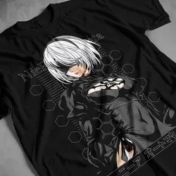 2B Сексуальная рубашка Nier, рубашка Waifu Nier, аниме футболка