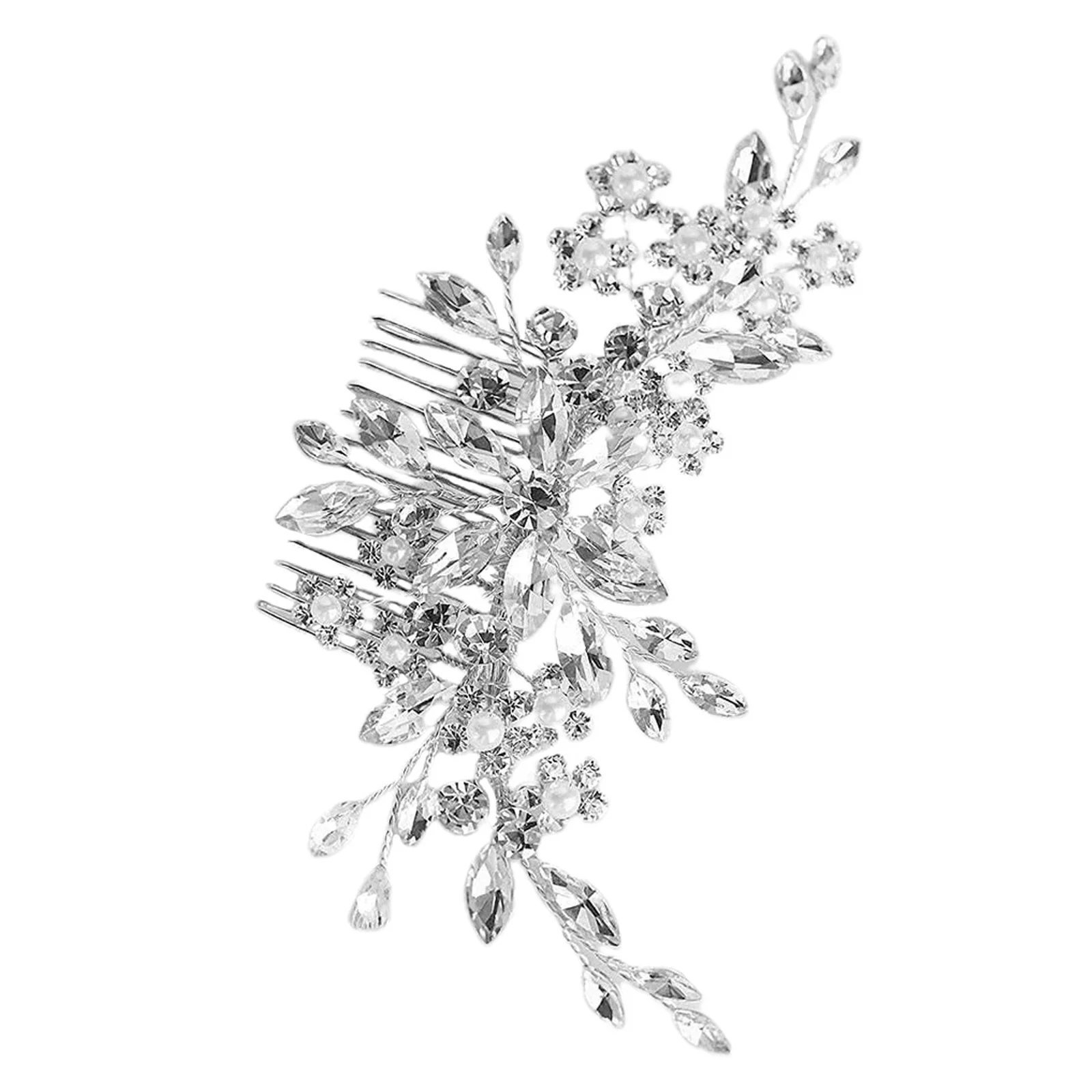 

Wedding Hair Comb Bridal Crystal Side Headdress Made of Quality Materials Enhances Your Special Occasion for Bride