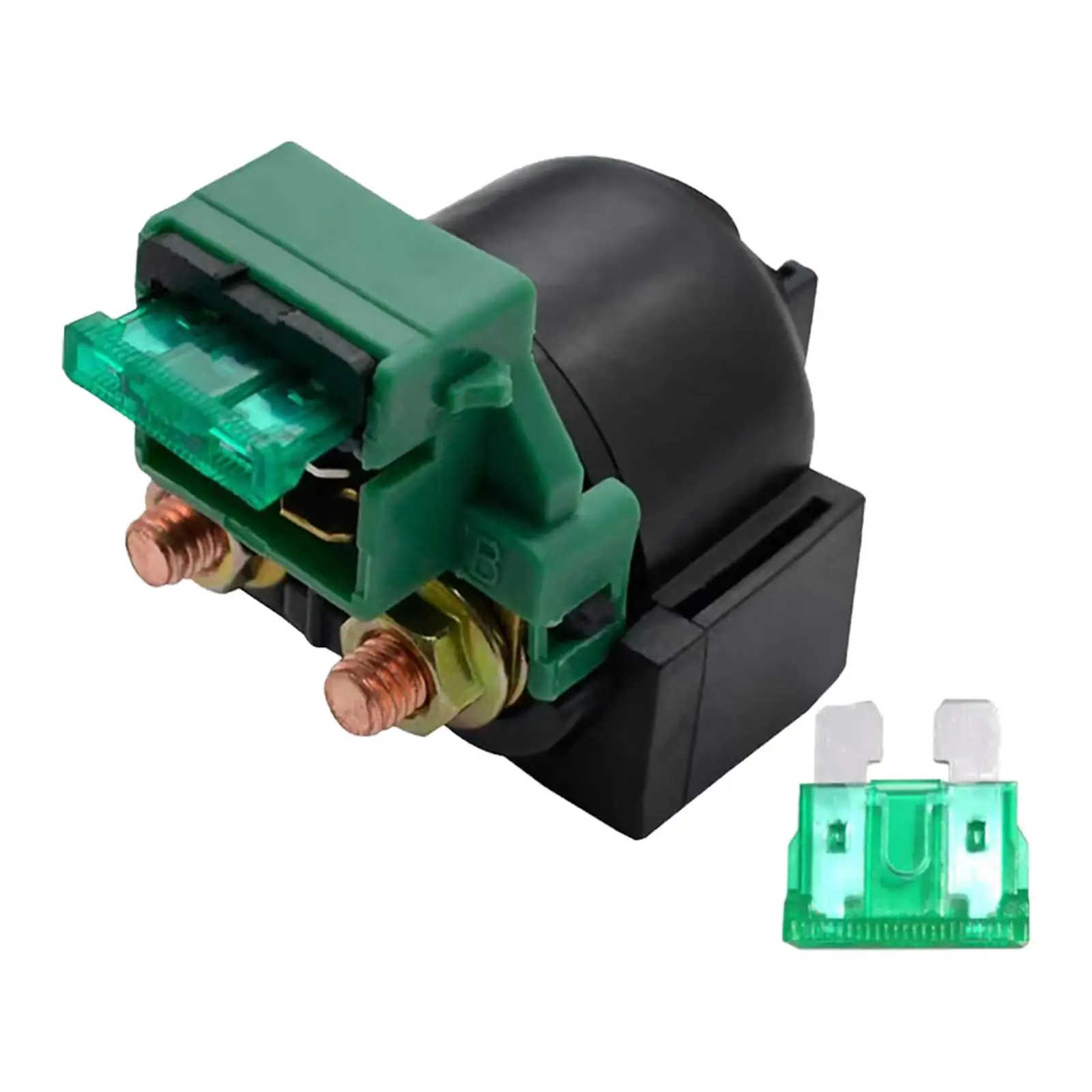 Starter Motor Solenoid Relay Green Electrical Relay Switch with Fuse for Suzuki GS500 1990-2009 Gw250 GSX250R DL250 Parts