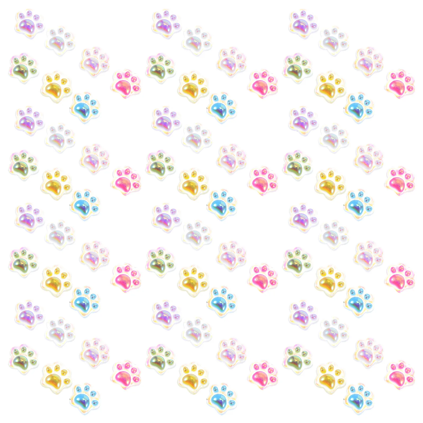 

140pcs Miniature Cat Decor Glow In Dark Resin Small Statues For Garden Party Dollhouse Accessories Kitten Paw Luminous Animal