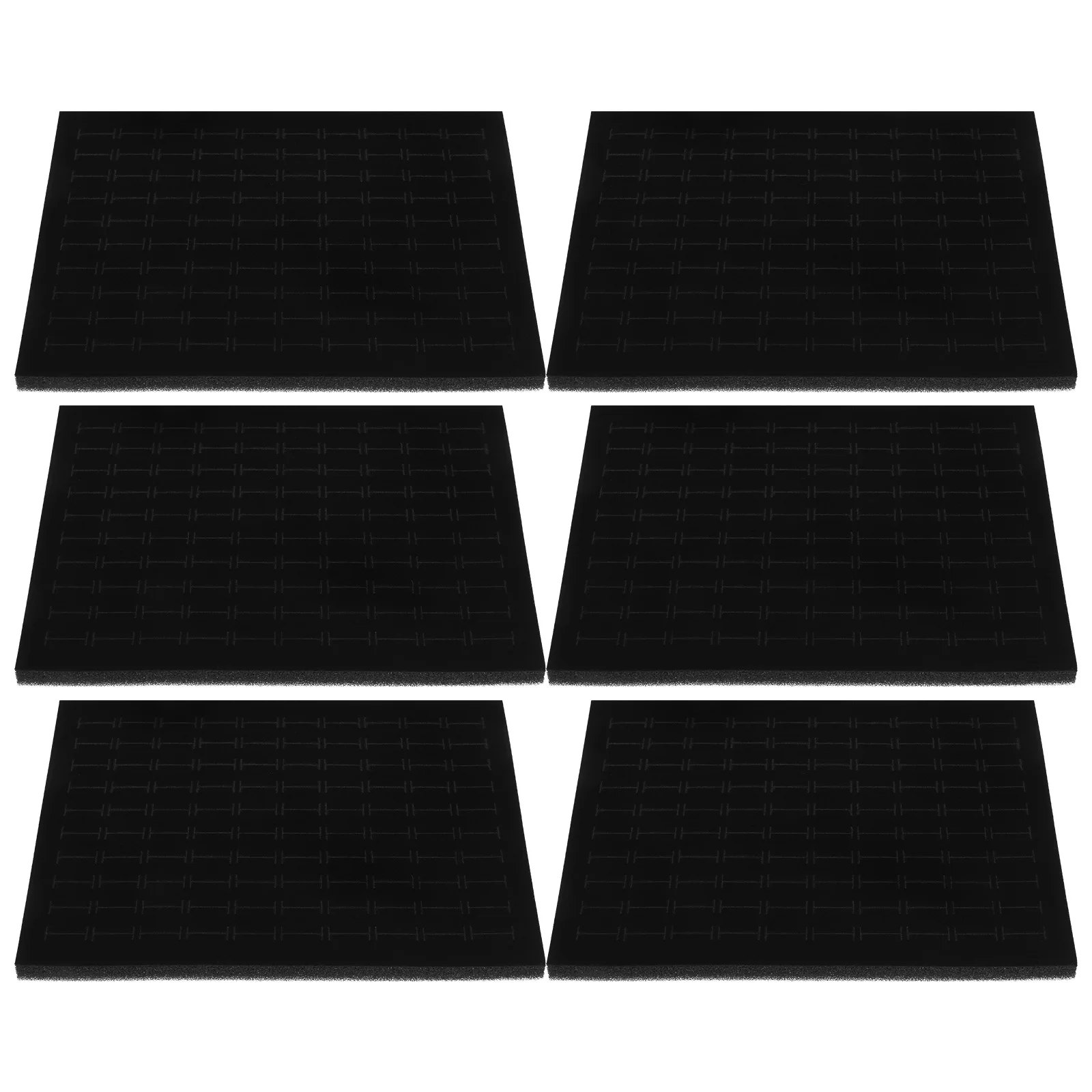 

6 Pcs Jewelry Box Pad Ring Insert Display Cushion Mats Rings Holder Displays for Selling