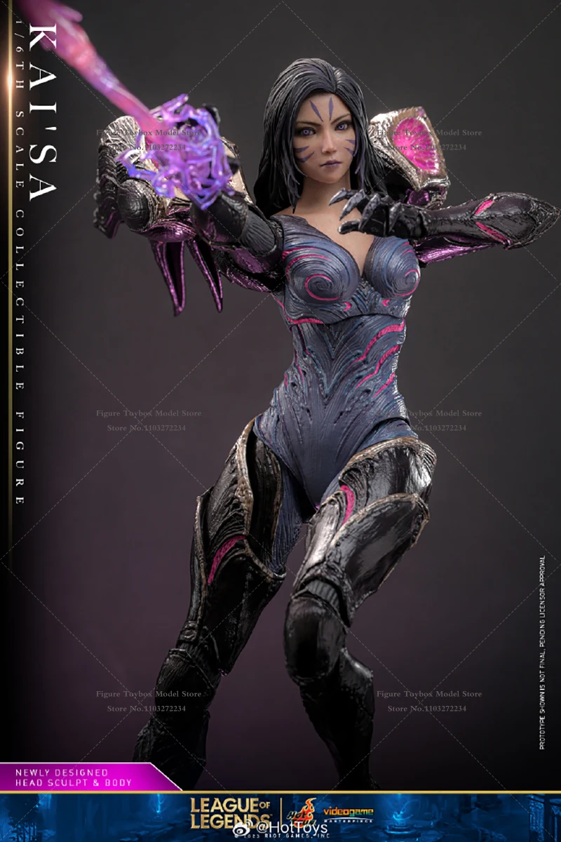 HOTTOYS HT VGM57 1/6 KAI SA International Game League of Legends Purple Movable Action Figure 12