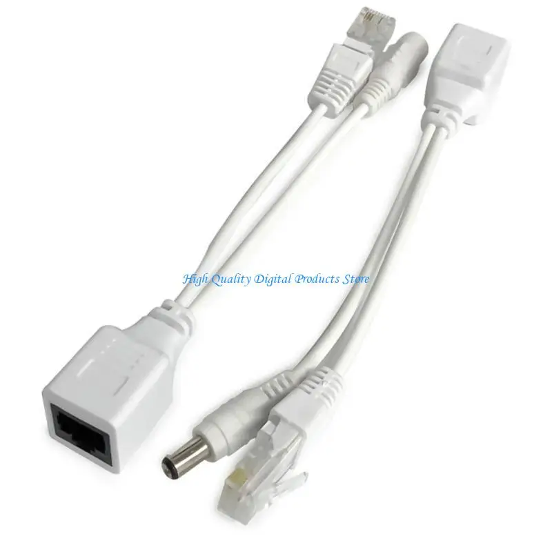 

U2JE POE Splitter с заглушками DC5.5x2,1 мм для надежной передачи питания на устройства.