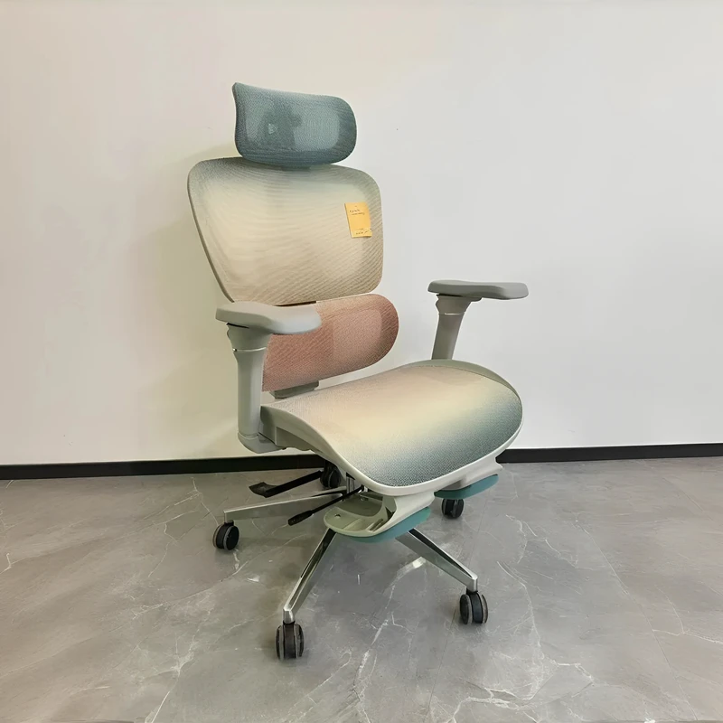 Office Ergonomics Chair Adjustable Armrests Headrest Lumbar Support Premium Executive Swivel Gaming Office Chair with Footrest