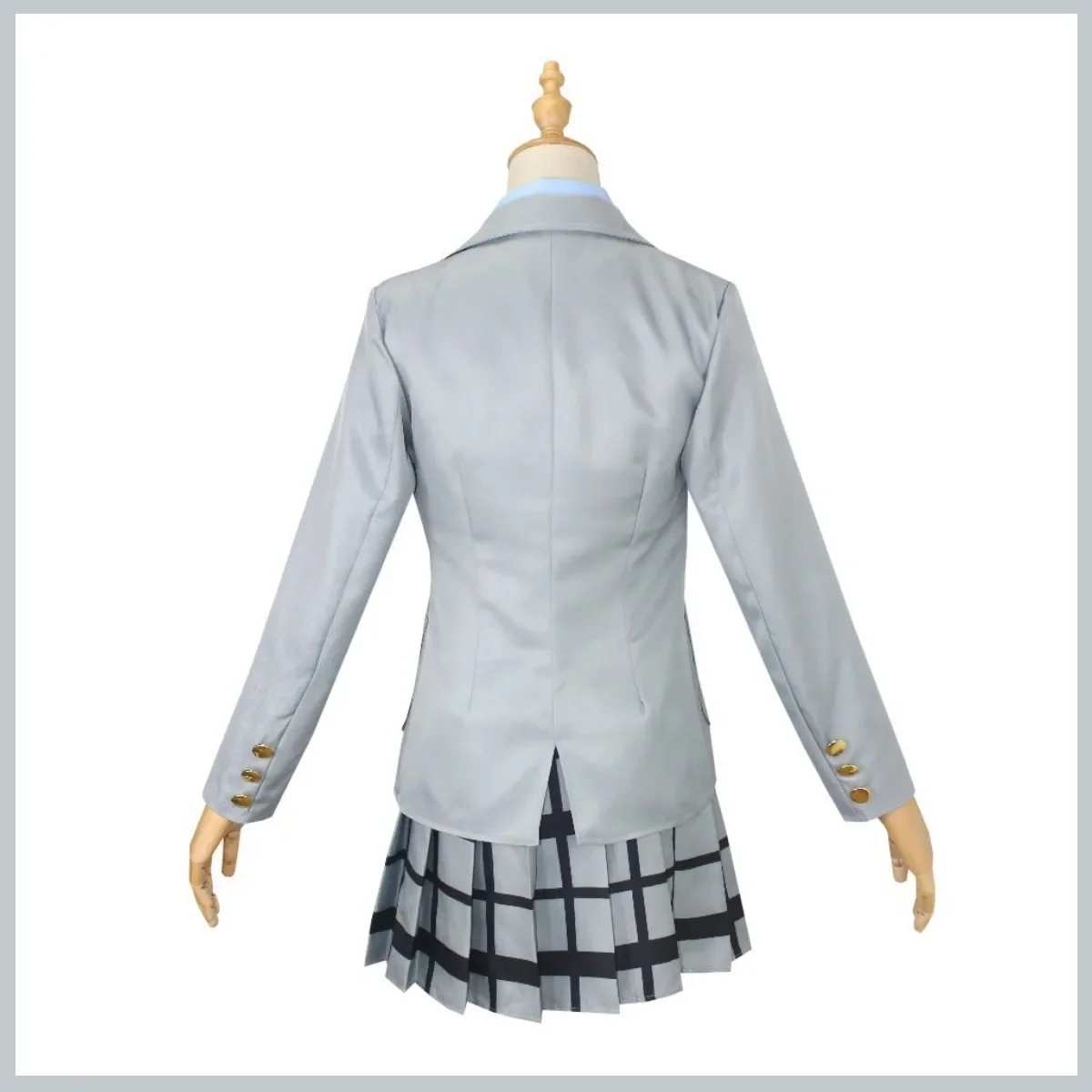Anime Your Lie in April Miyazono Kaori Arima Kousei Cosplay Costume Wig Japanese JK School Uniform Man Woman Sexy Campus Suit view 6