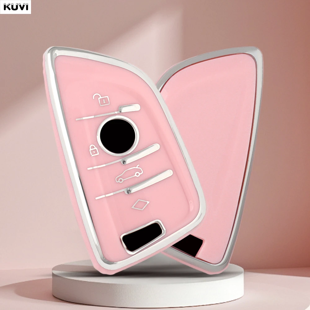 

Модный мягкий чехол из ТПУ для автомобильного дистанционного ключа, чехол-держатель, брелок для BMW X1 X3 X4 X5 X6 F15 F16 G30 3 5 7 серии G11 F48 Аксессуары