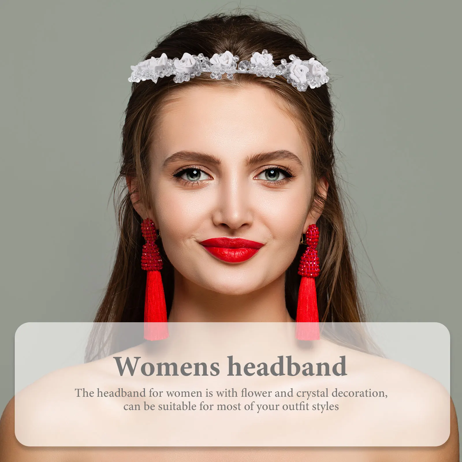 كريستال السيراميك زهرة الشعر عقال المرأة الزفاف هيربيسي لحفل الزفاف حفلة موسيقية الذكرى حديقة الاستقبال المؤنث