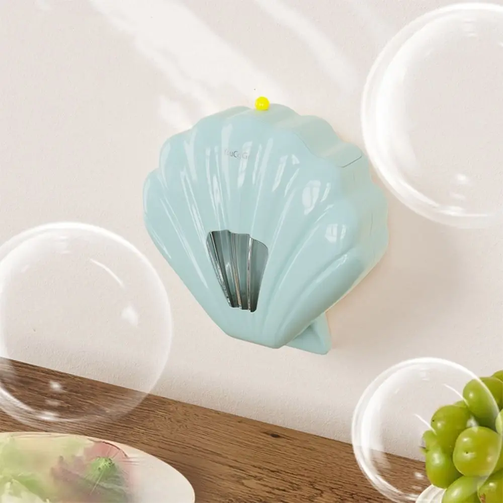 Plastic Shell Cling Film Organiser Large Capacity Wall Mounted Disposable Food Cover Storage Box Dustproof