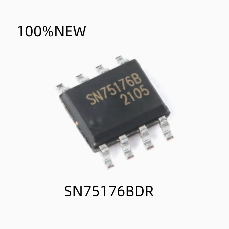 (10Pcs) 100% New Sn75176Bdr Sn75176 Sop-8 Rs485/Rs422 Transceiver Chip Integrated Circuit Ic