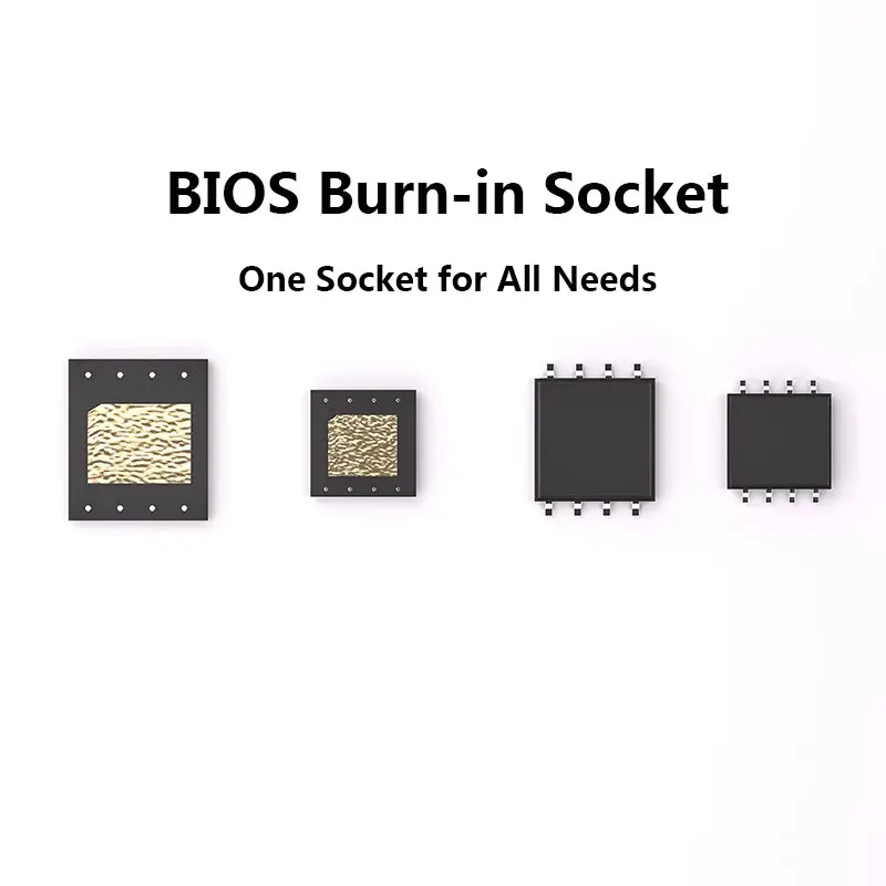 XZZ-enchufe programador BIOS de paso 4 en 1, adaptador SOP8 WSON8 QDFN8, quemador Flash EEPROM de 8 pines para Kit de herramientas de reparación de placa base de ordenador portátil