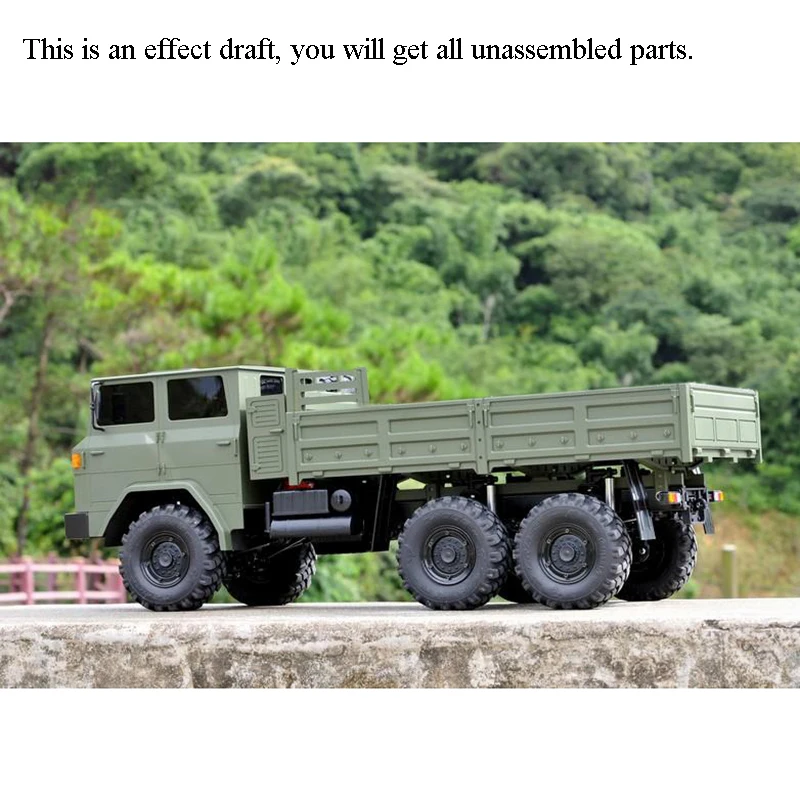 CROSSRC 1/12 Model XC6-A Off Road Military Truck KIT Motor Light Car 6*6 Vehicle RC Toys Gifts