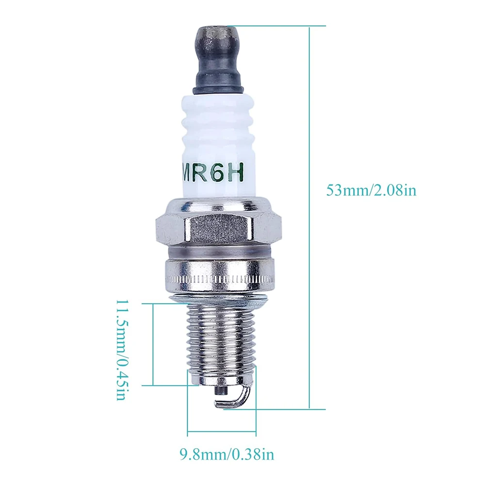 CMR6H Spark Plug 10pcs Replace for NGK 3365, and Fit for Stihl FS90 FS100 FS110 HL90 HL110 HT100 KM90 BR500 BR550 BR600 Trimmer