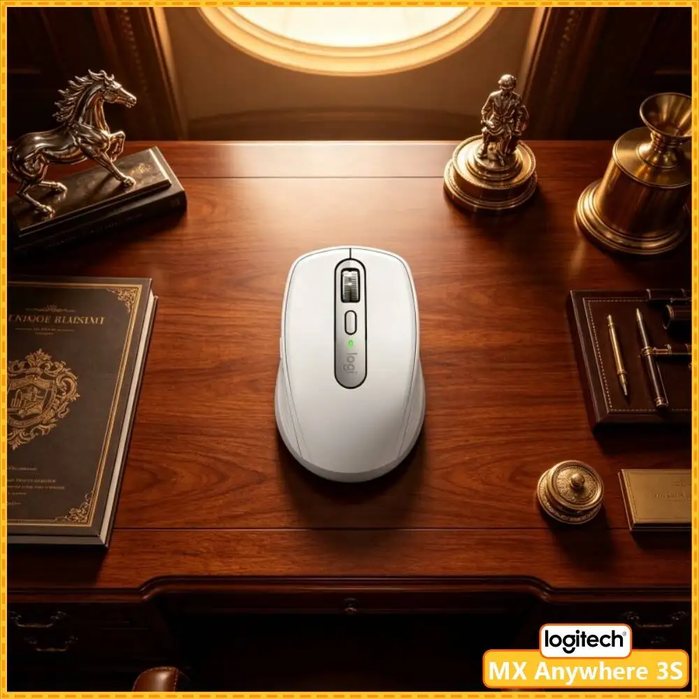 Premium MX Anywhere 3S - 8000 DPI, Hyper-Scroll, Anti-Slip, Perfect for Cross-City Pet Expo & Office Use