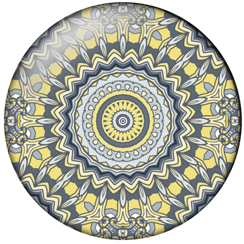 24pcs/lot Kaleidoscope Round Glass Cabochons 10mm 12mm 14mm 16mm 18mm 20mm 25mm DIY Jewelry Making Findings & Components H002