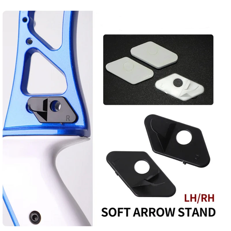 

20pcs RH and LH Soft Arrow Rest Archery Stand Recurve Bow Adhesive Arrow Rest Black white Whole sale