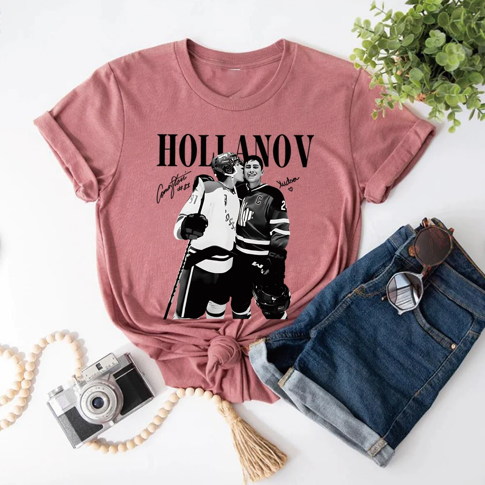 Heated Rivalry Inspired Shirt Hollanov T-shirt Hudson Williams Connor Storrie Tshirt Ilya Rozanov Shane Hollander Shirts Tops view 4